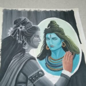 Tyag – Spiritual Acrylic Painting of Lord Shiva